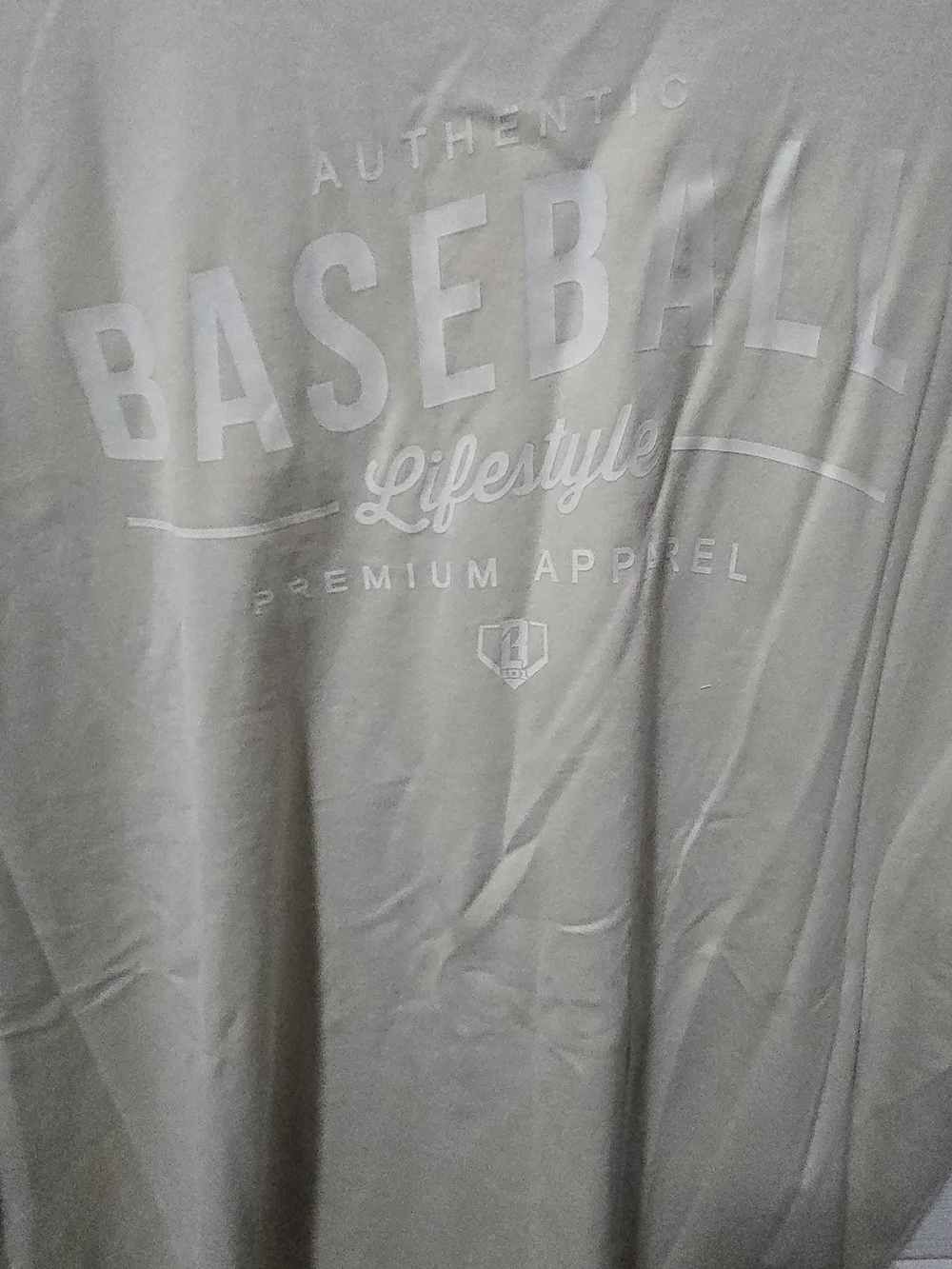Baseball Lifestyle Men’s Crew Neck T-Shirt - Light Gray